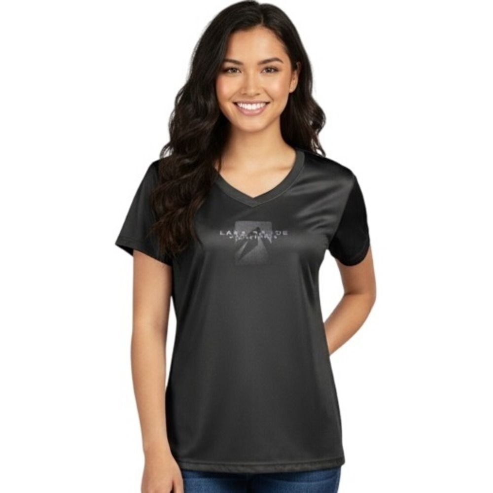 Medium Outfitter Trading Co Lake Tahoe California Black V Neck Short‎ Sleeve Tee